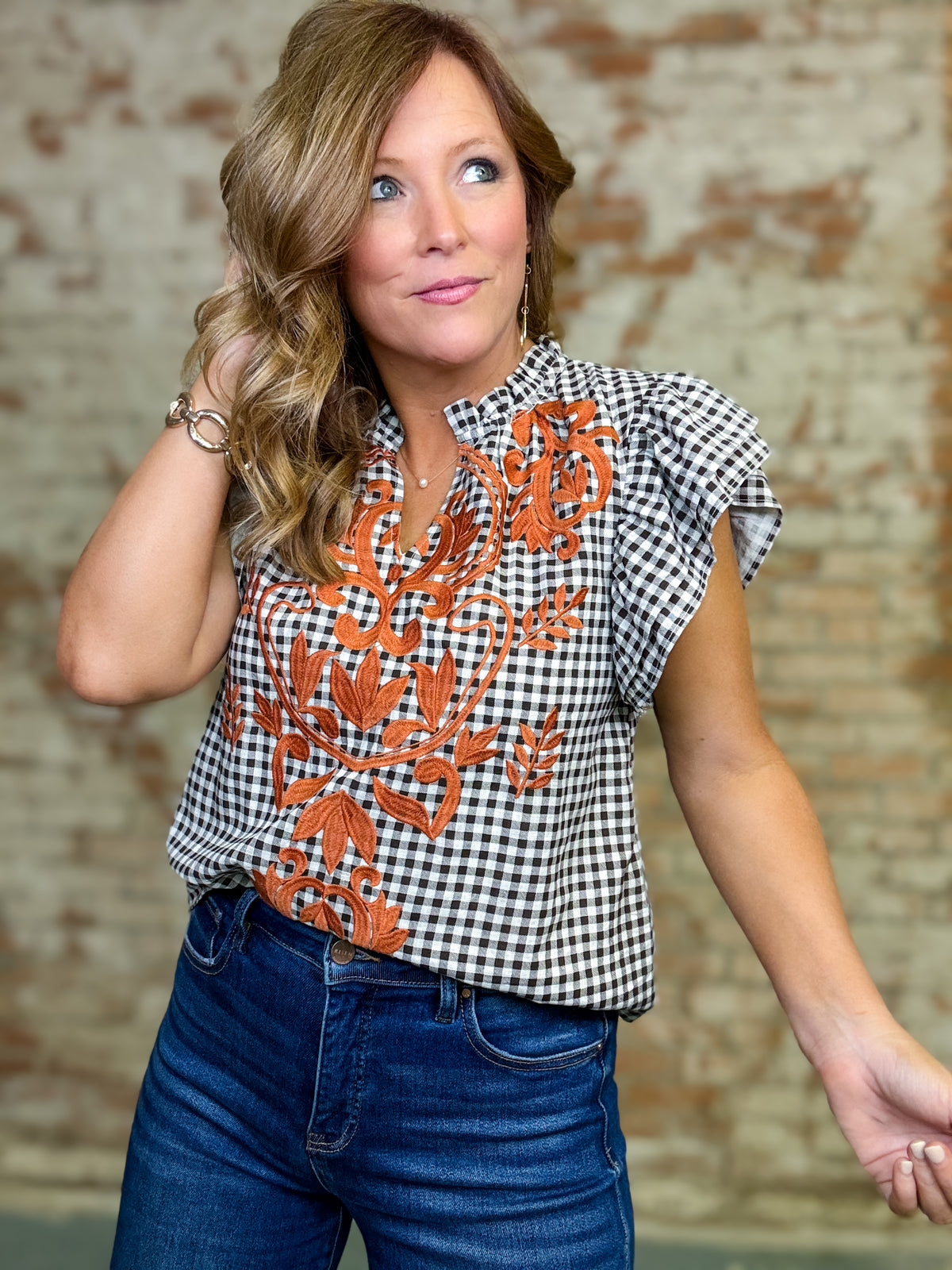 THML Kailee Gingham Top