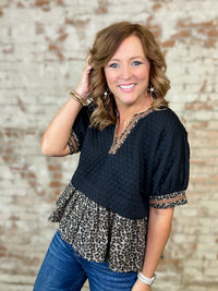 Karina Leopard Top