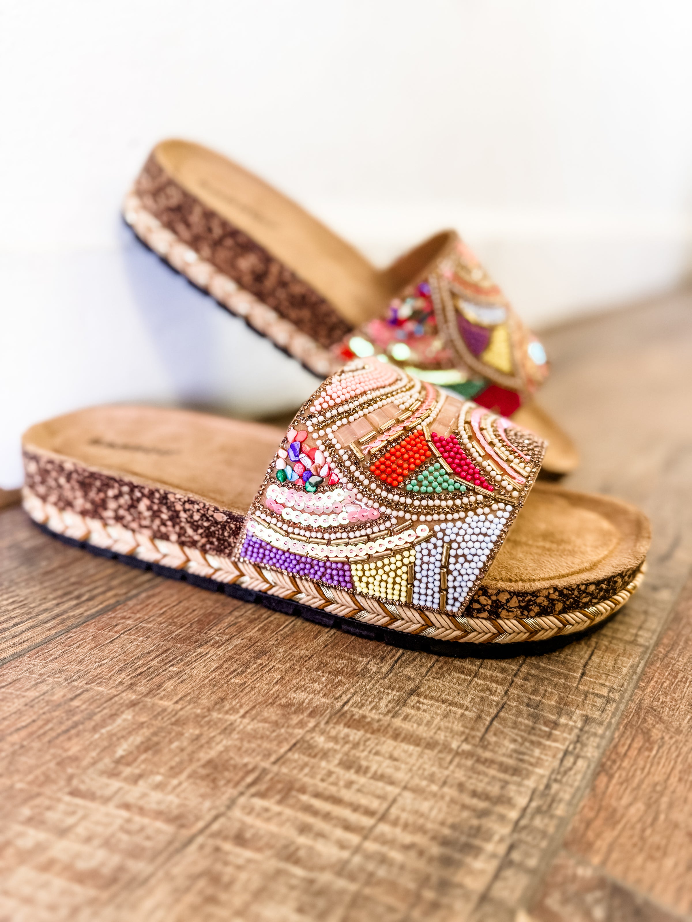 Jacqueline Beaded Sandals
