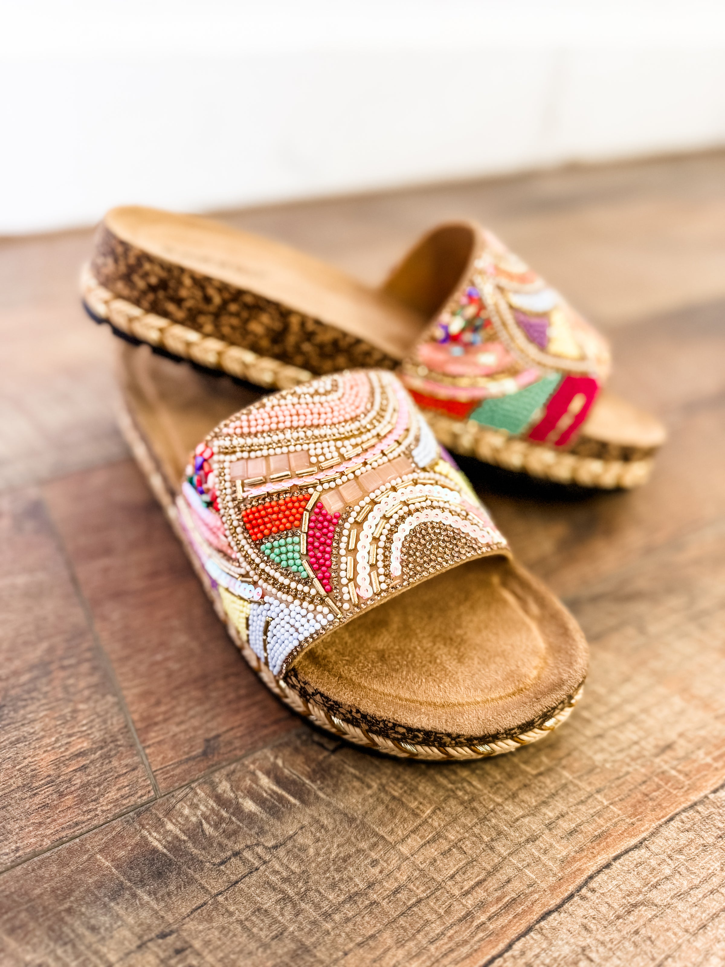 Jacqueline Beaded Sandals