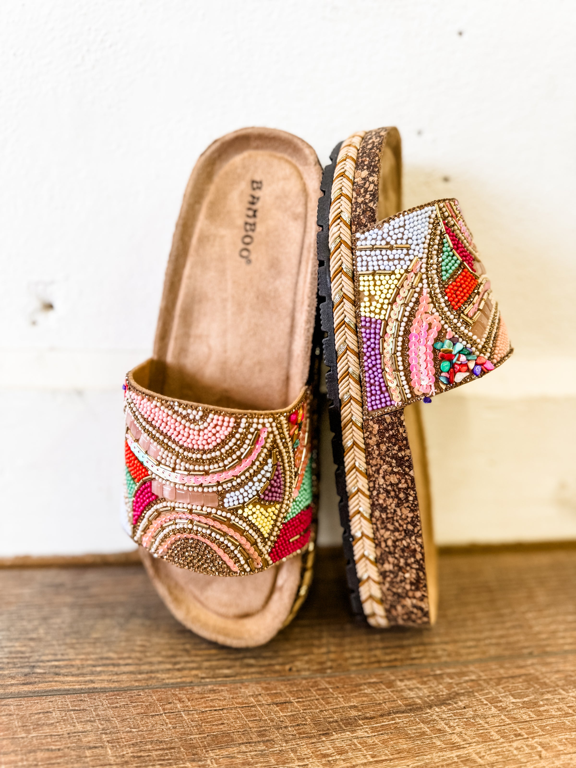 Jacqueline Beaded Sandals