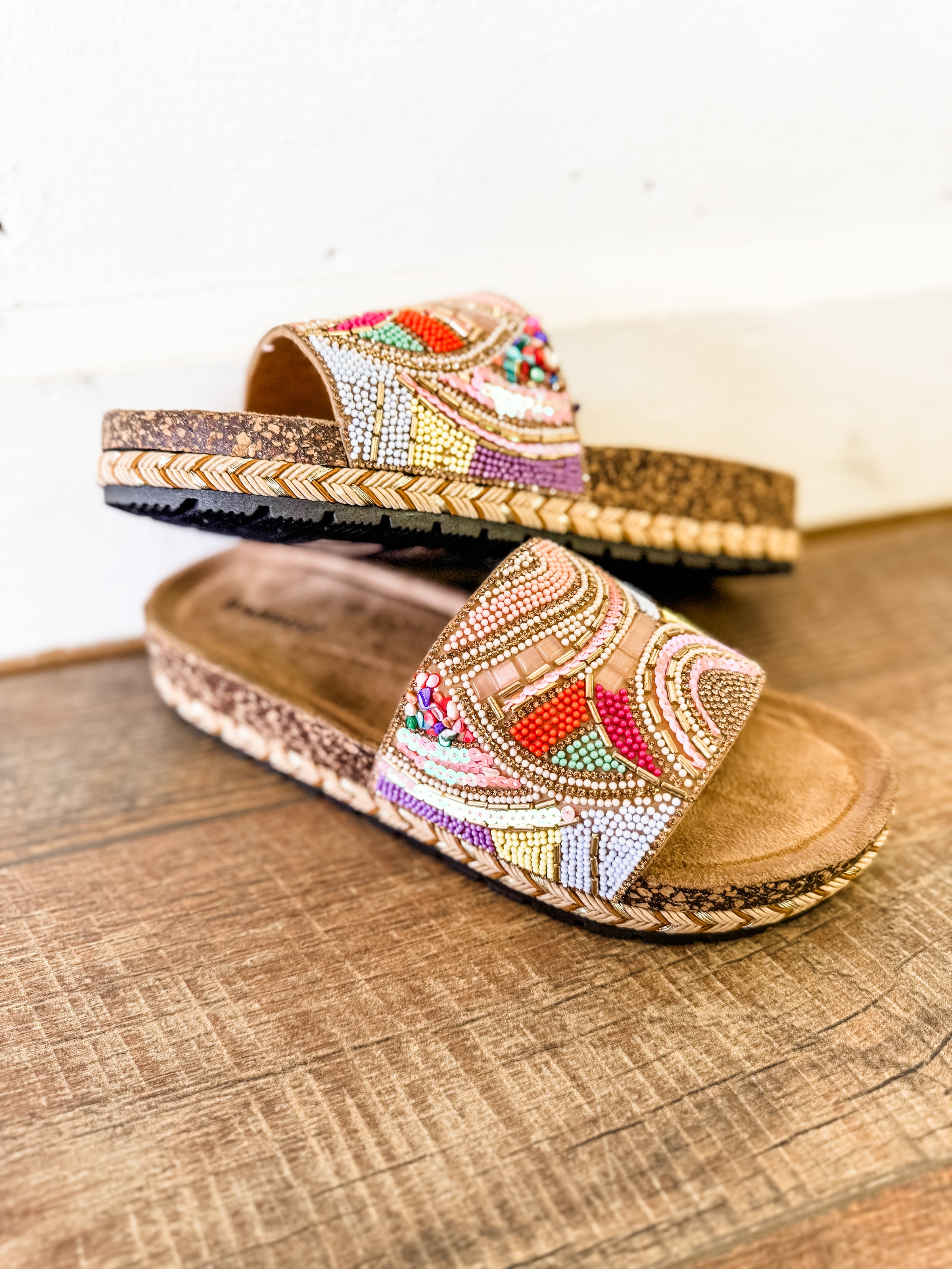 Jacqueline Beaded Sandals