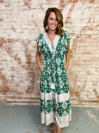 Halley Boho Midi Dress