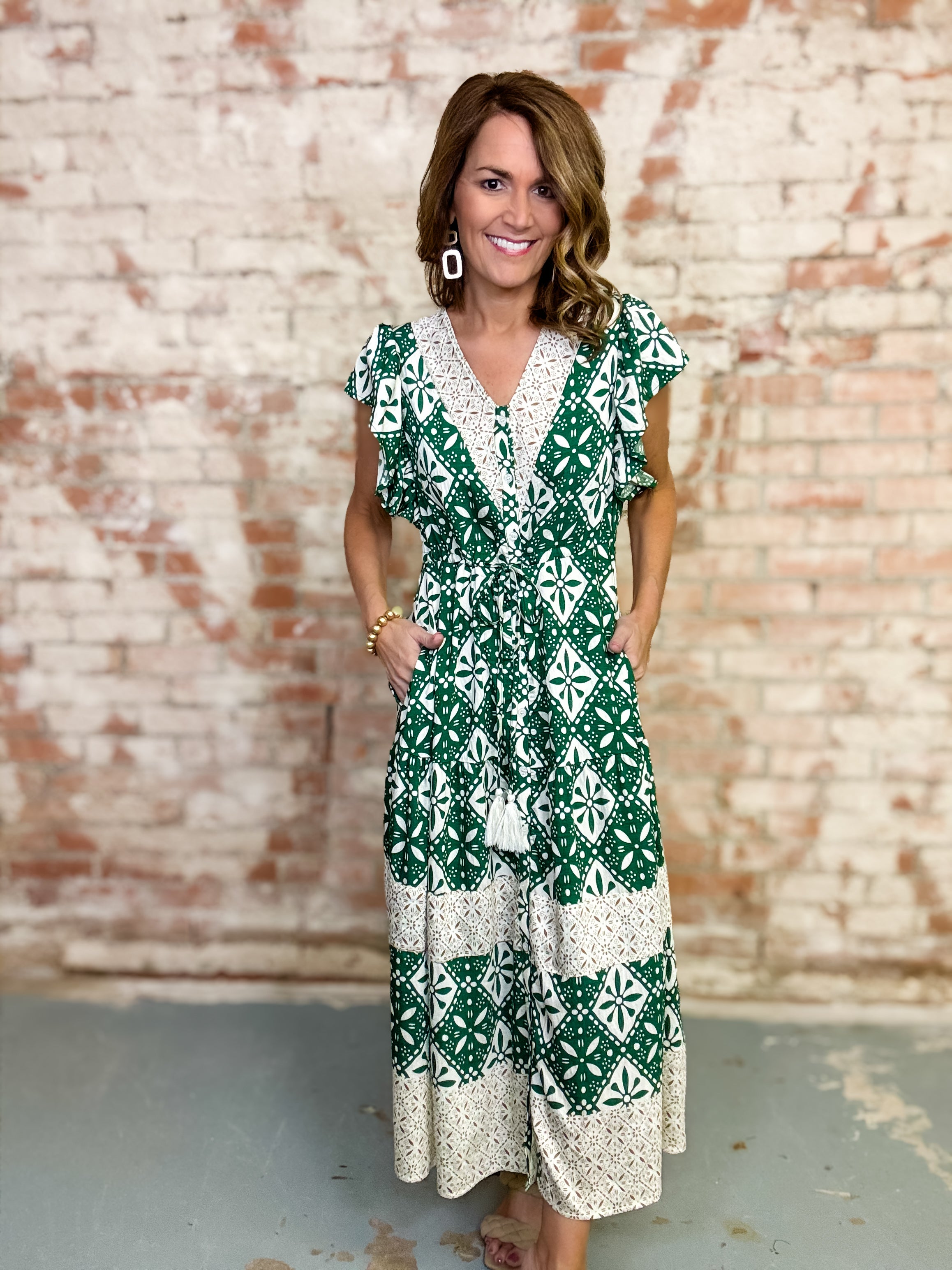 Halley Boho Midi Dress