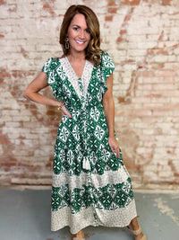 Halley Boho Midi Dress