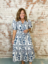 Tropical Print Dress