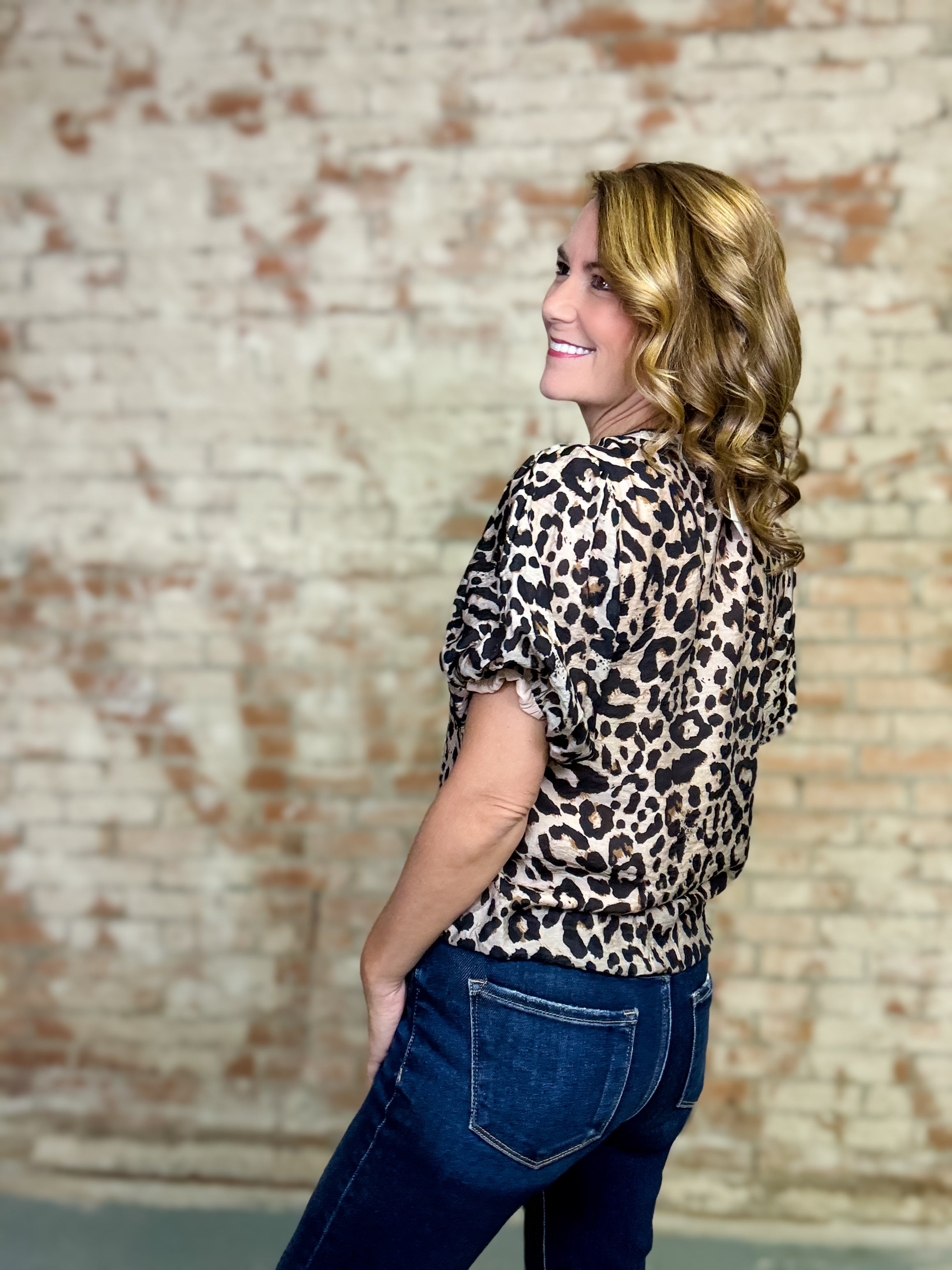 THML Brendan Puff Sleeve Top