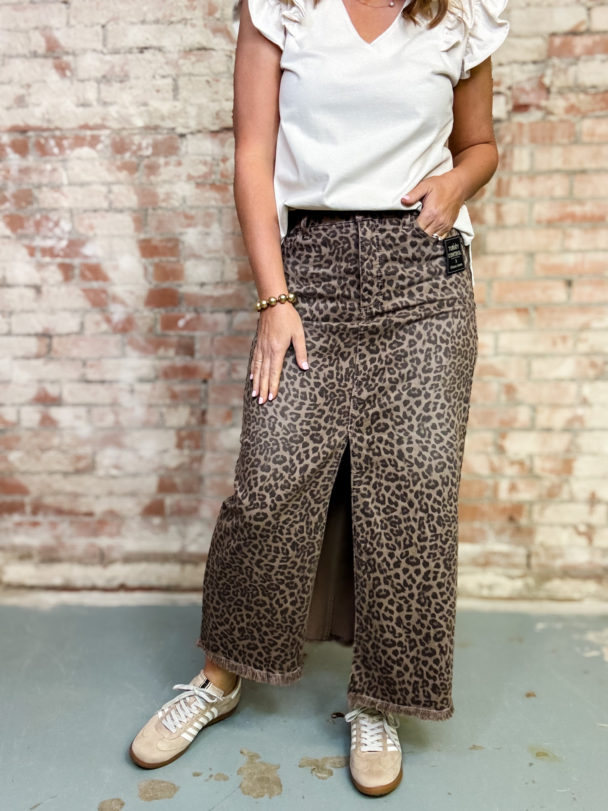 Alexis Leopard Skirt