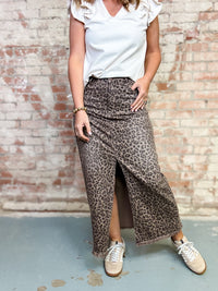 Alexis Leopard Skirt