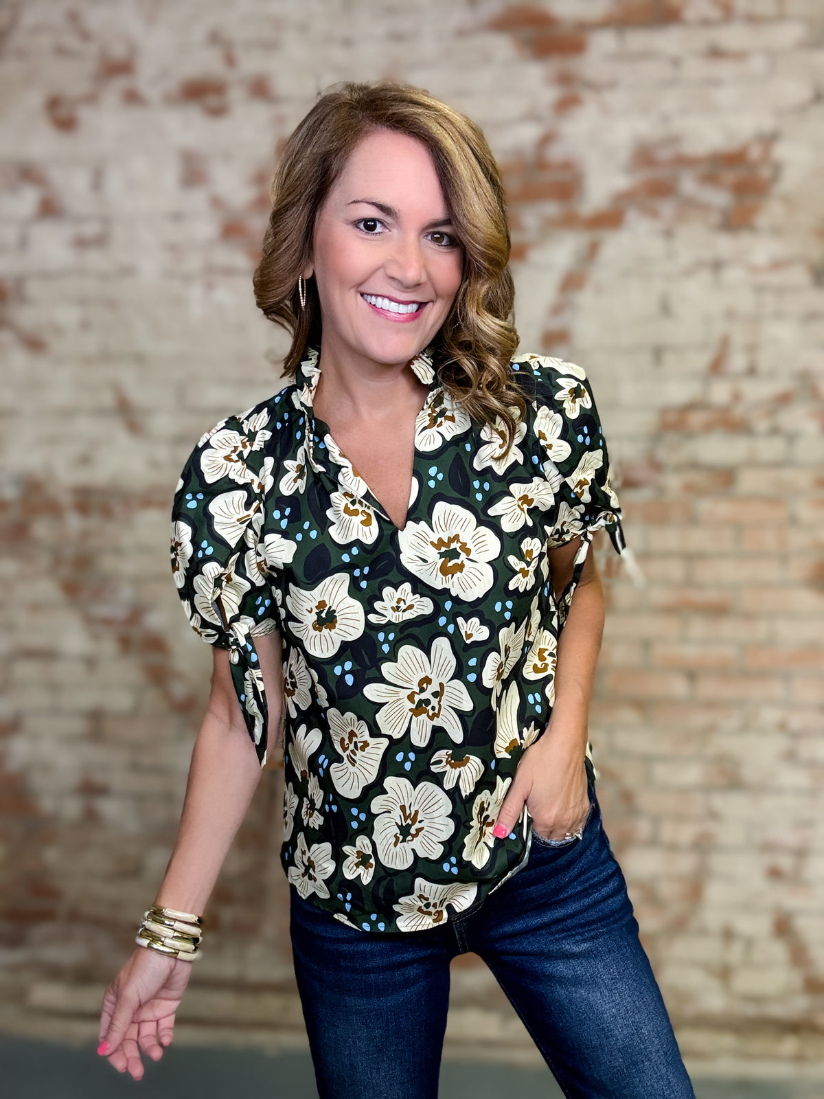 THML Karlie Floral Top