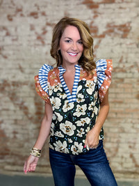 THML Alison Flutter Sleeve Top