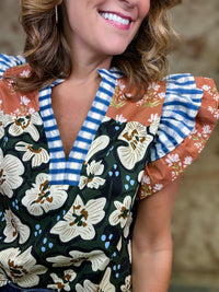 THML Alison Flutter Sleeve Top