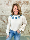 Rhonda Floral Embroidered Sweater