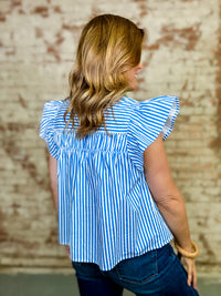 Mickie Flutter Sleeve Top