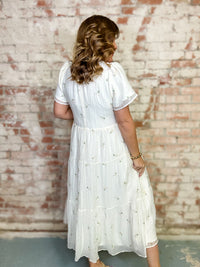 Rosslyn Floral Embroidered Midi Dress