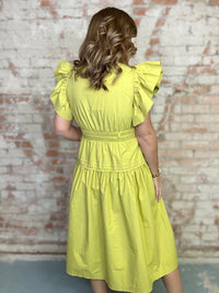 Agnes Flutter Sleeve Dress