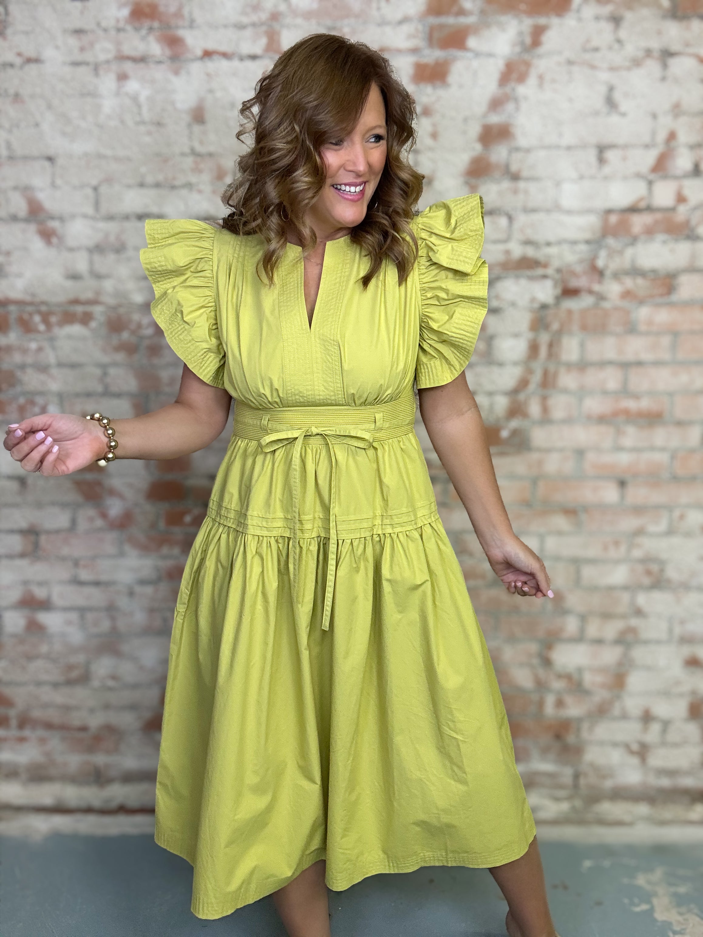 Agnes Flutter Sleeve Dress