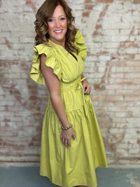 Agnes Flutter Sleeve Dress