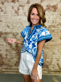 Trey Floral Top
