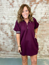 Carol Ribbed Trim Dress
