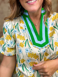 Chasity Floral Print Top
