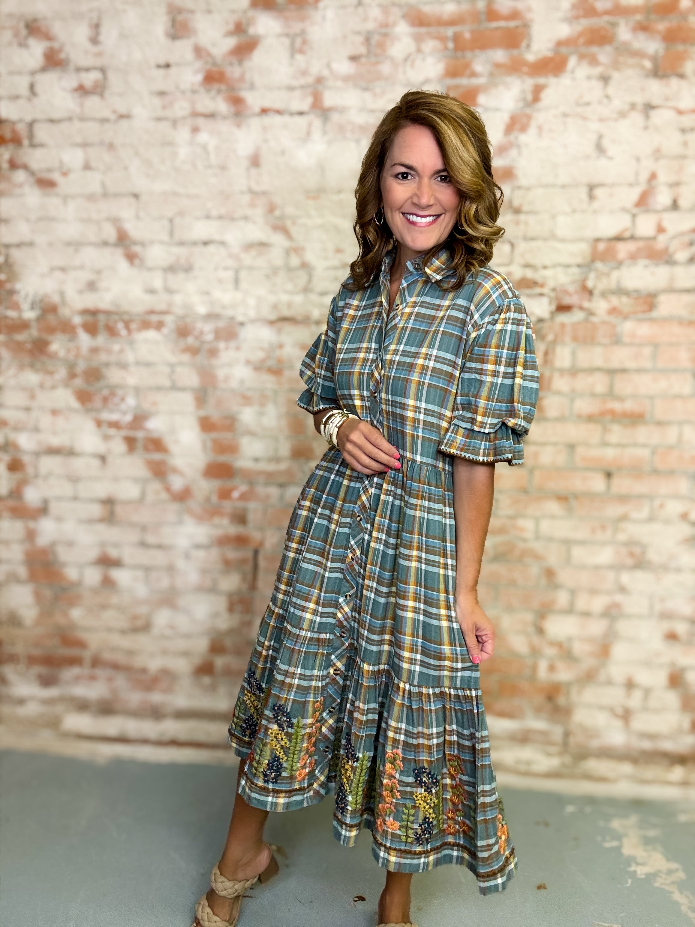 Uncle Frank Kristy Plaid Dress