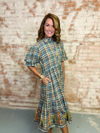 Uncle Frank Kristy Plaid Dress