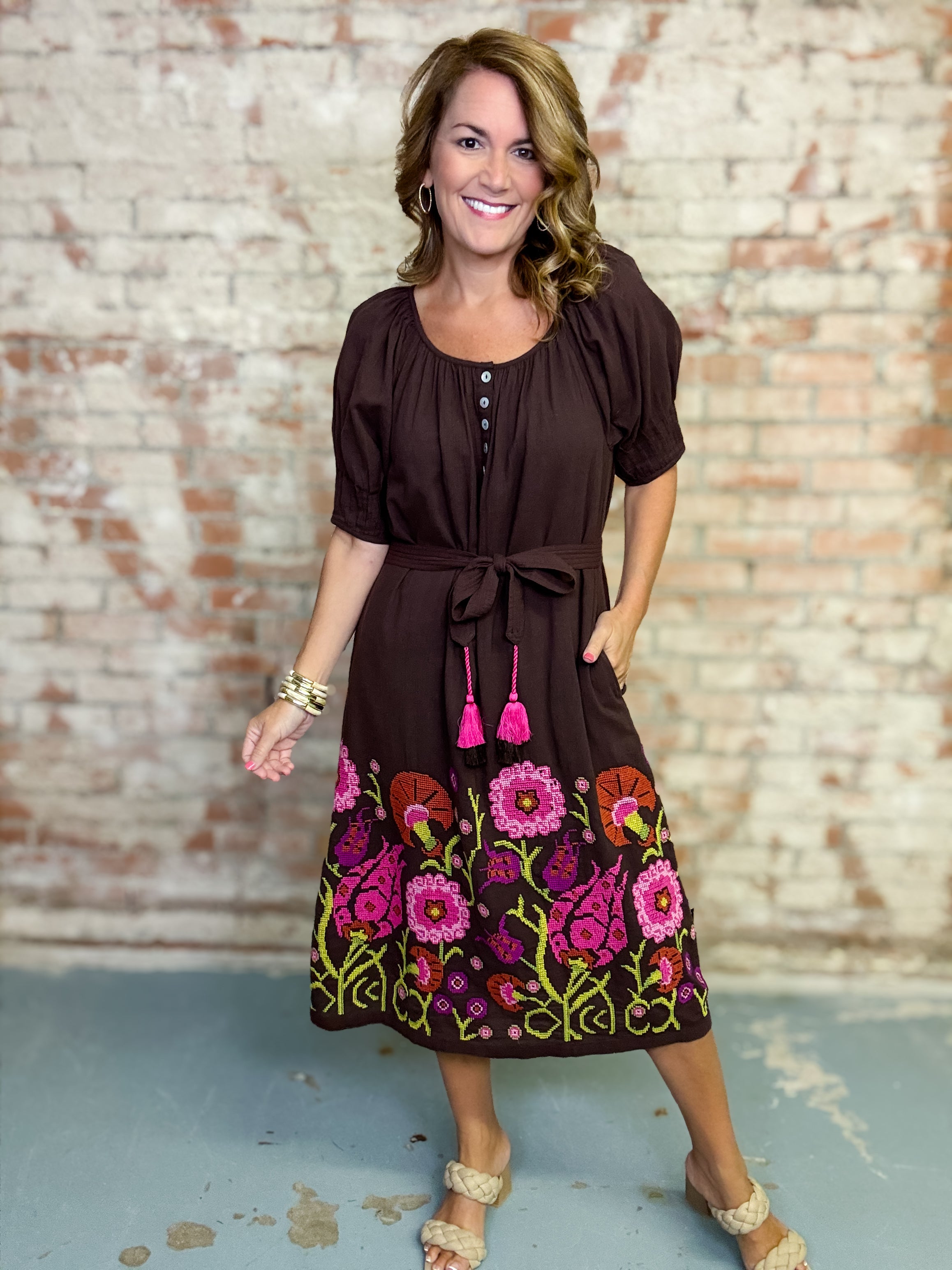 Uncle Frank Adelyn Embroidery Dress
