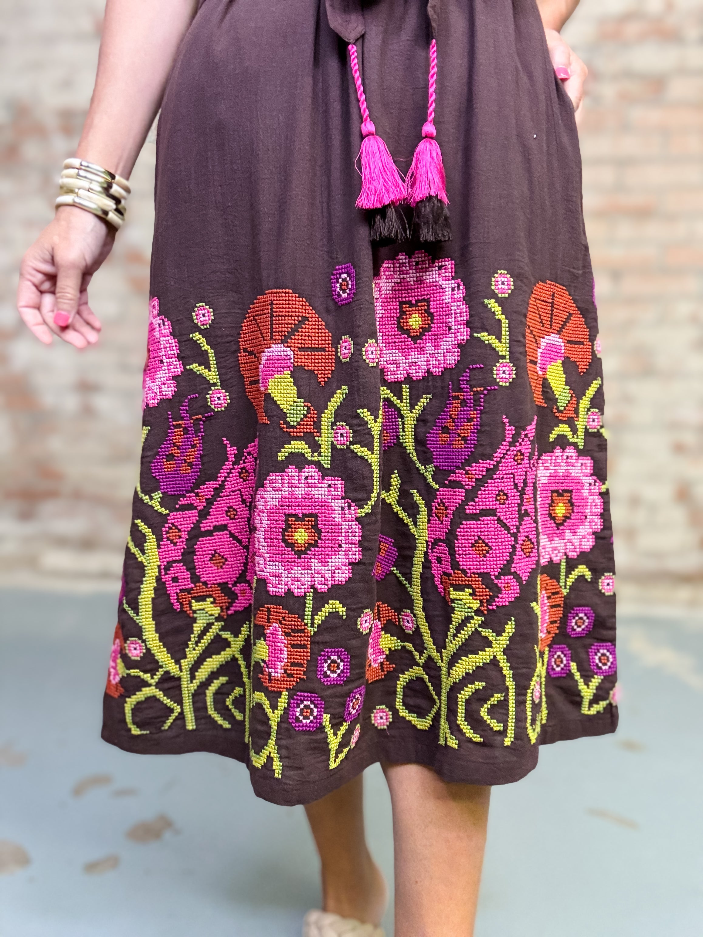 Uncle Frank Adelyn Embroidery Dress