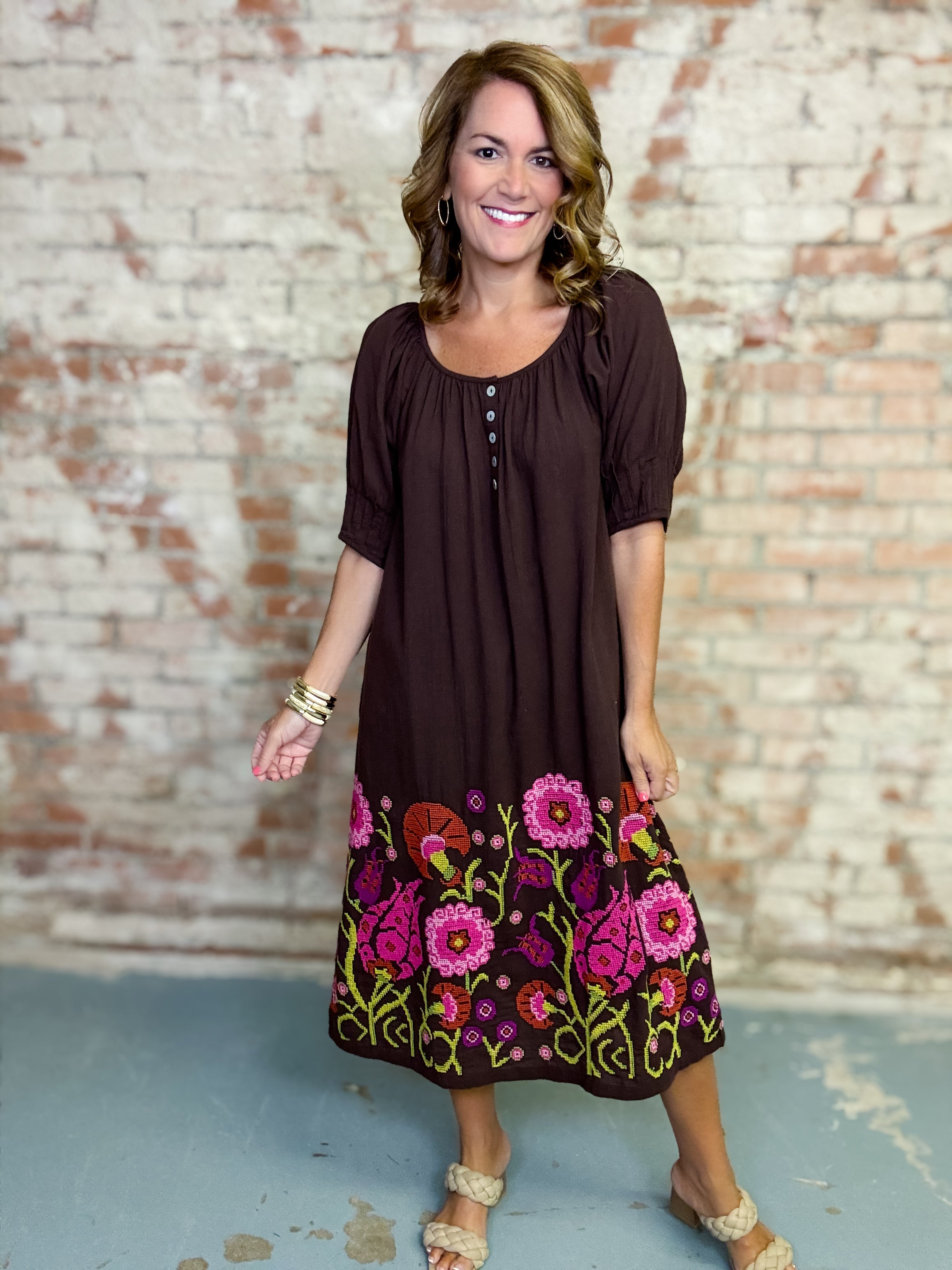 Uncle Frank Adelyn Embroidery Dress