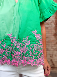 Alistair Embroidered Top