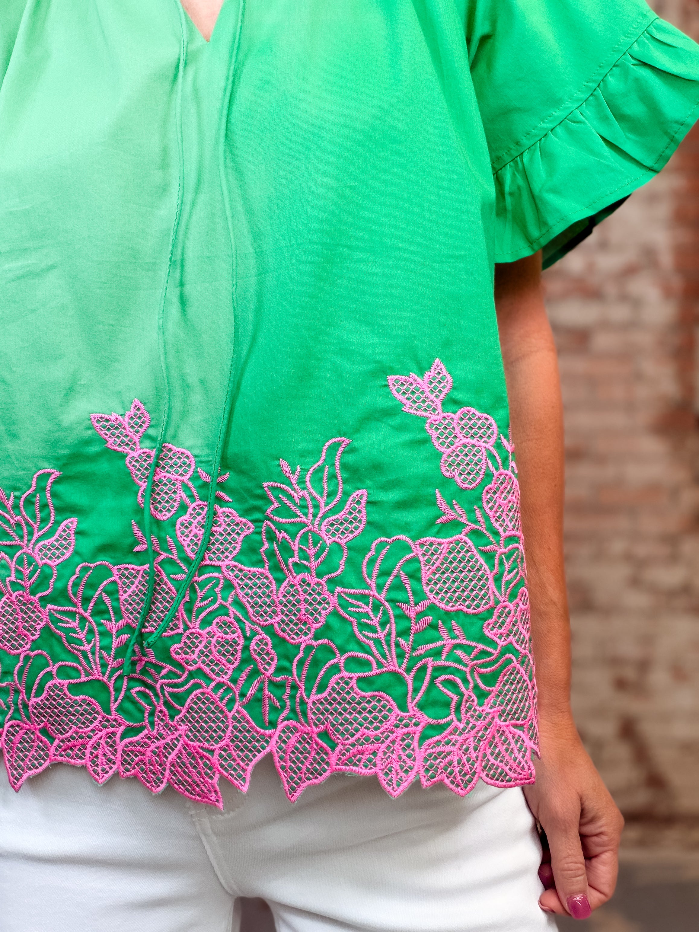 Alistair Embroidered Top