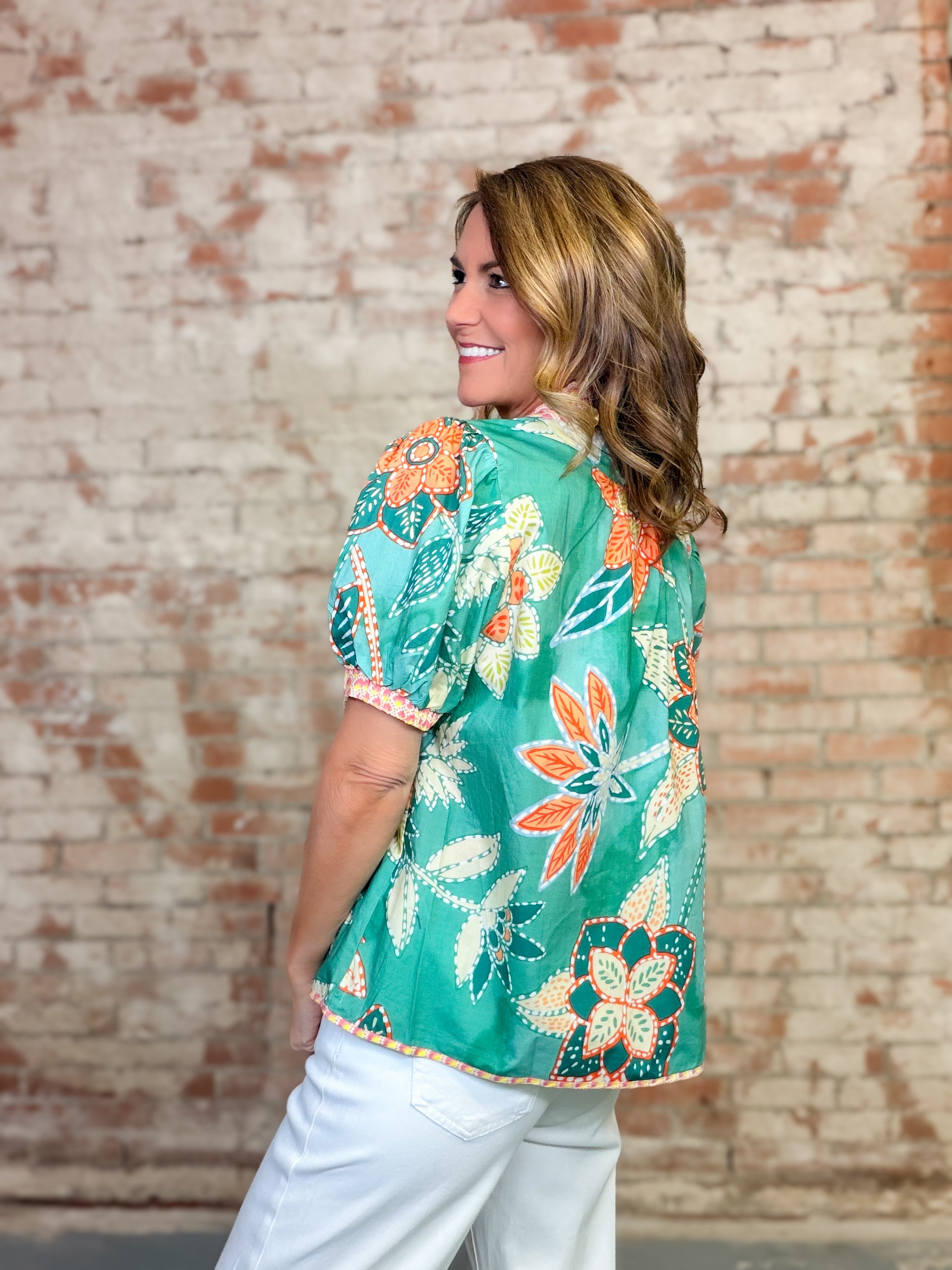 Solaman Floral Top