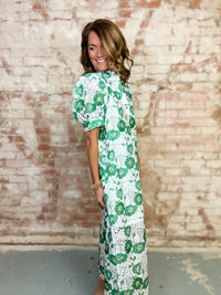 Eden Eyelet Midi Dress