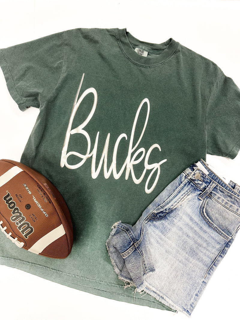 Silver Script Bucks Tee - FINAL SALE