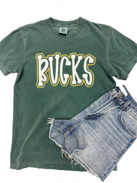 White + Gold Bucks Tee - FINAL SALE