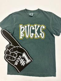 White + Gold Bucks Tee - FINAL SALE