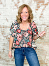 Cindi Floral Print Top