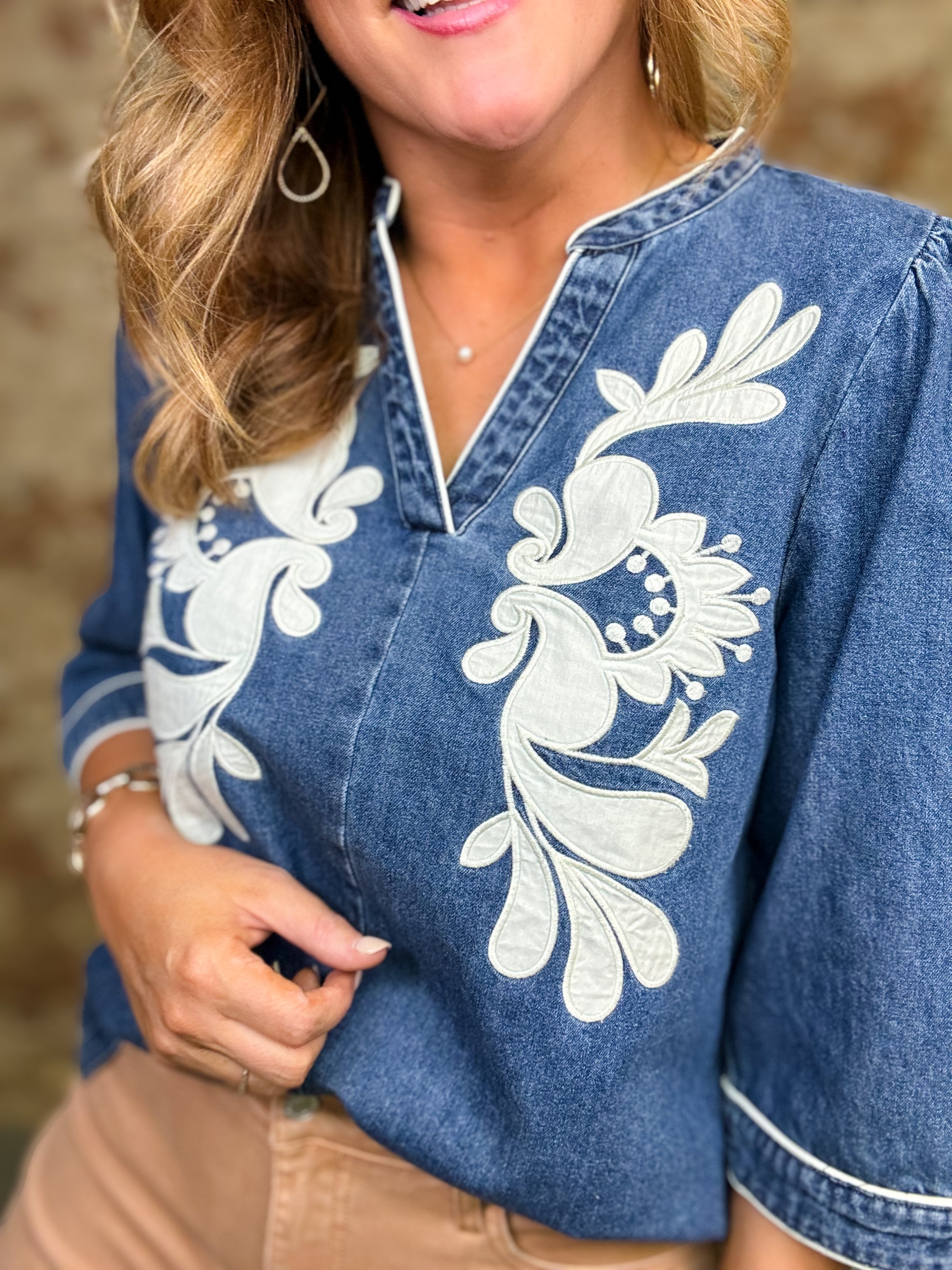 Blake Denim Top