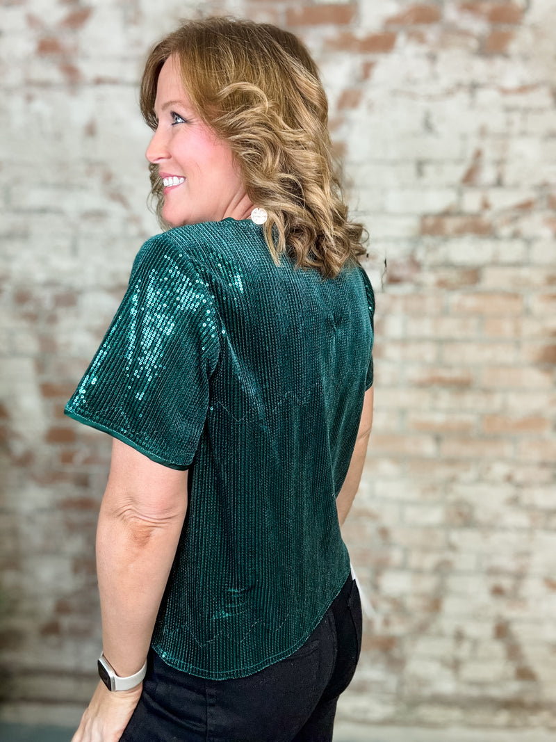 Carlile Sequin Top - FINAL SALE