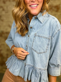 Sharon Denim Top