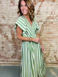 Cayson Striped Midi Dress
