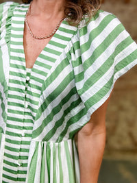 Cayson Striped Midi Dress