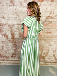 Cayson Striped Midi Dress