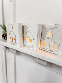 Mud Pie Light Up Church