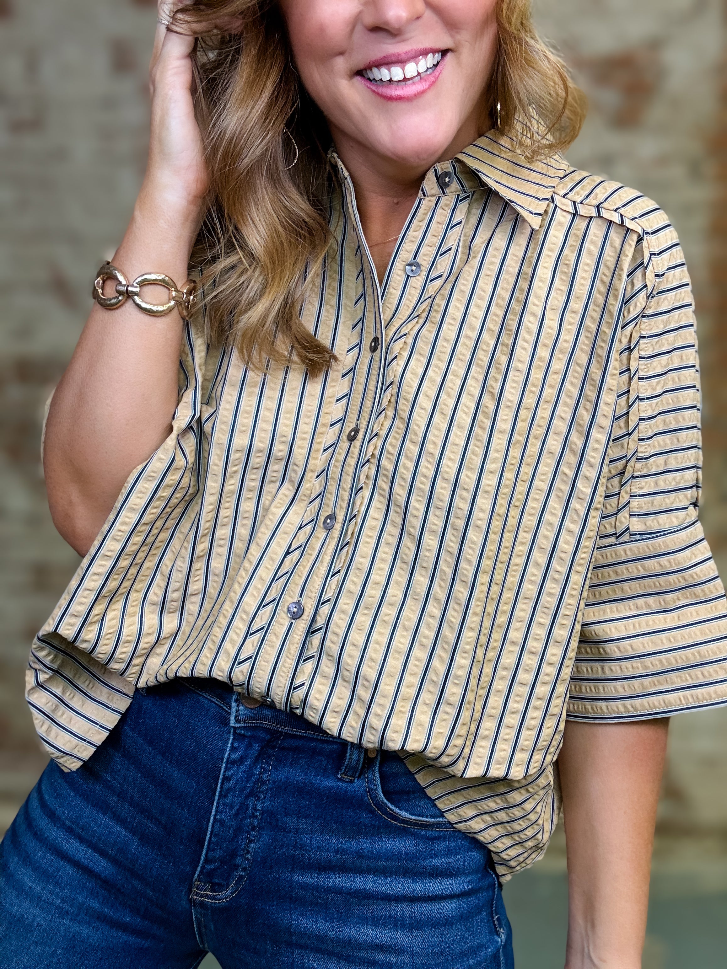 Mickie Button Down Top