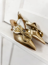Dandy Bow Kitten Heel