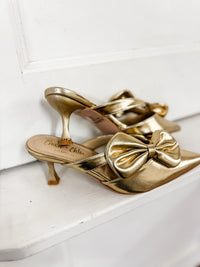 Dandy Bow Kitten Heel