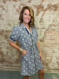 Jeanie Floral Zipper Dress