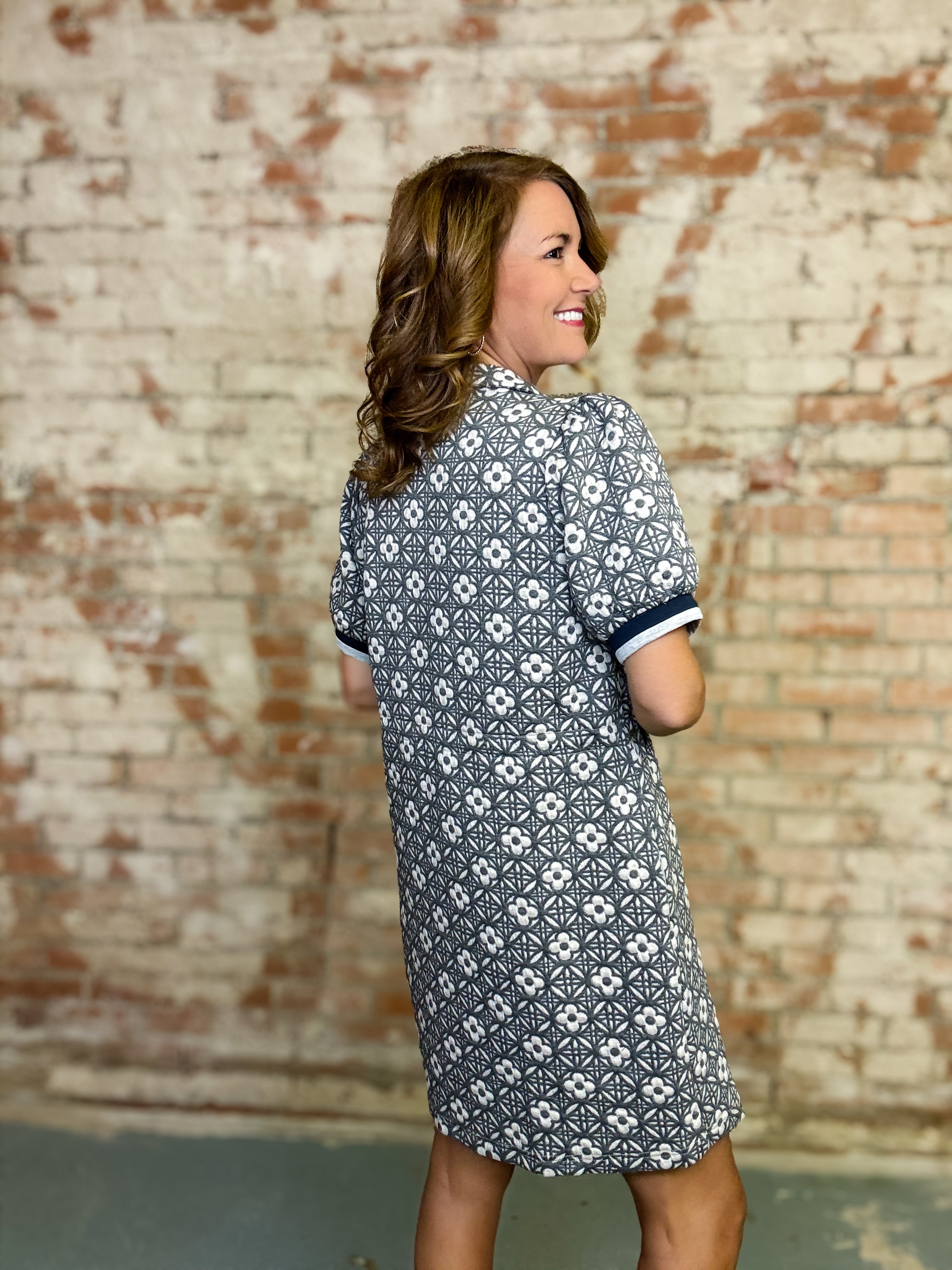 Jeanie Floral Zipper Dress
